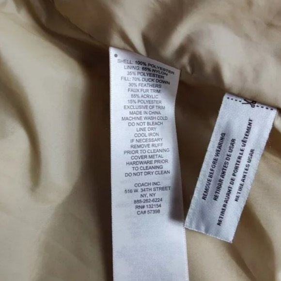 Coach Leopard Down Puffer Vest w/Hood - Fits XS or Small - Picture 8 of 10